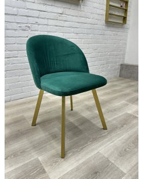 Стильний м'який стільчик Urban Comfort з ніжками Gold Зручне крісло для квартири офісу або кафе КР-02gold_MR-foto3