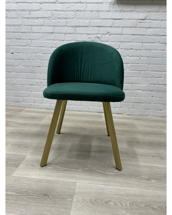 Стильний м'який стільчик Urban Comfort з ніжками Gold Зручне крісло для квартири офісу або кафе КР-02gold_MR