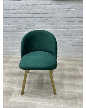 Стильний м'який стільчик Urban Comfort з ніжками Gold Зручне крісло для квартири офісу або кафе КР-02gold_MR-foto6