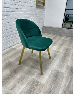 Стильный мягкий стульчик Urban Comfort с ножками Gold Удобное кресло для квартиры офиса или кафе КР-02gold_MR-foto7