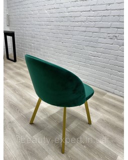 Стильный мягкий стульчик Urban Comfort с ножками Gold Удобное кресло для квартиры офиса или кафе КР-02gold_MR-foto7