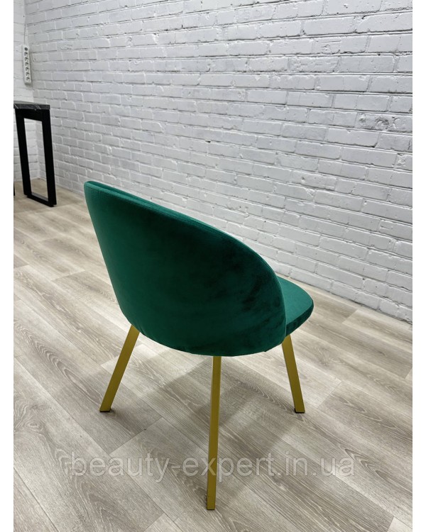 Стильный мягкий стульчик Urban Comfort с ножками Gold Удобное кресло для квартиры офиса или кафе КР-02gold_MR Стильный мягкий стульчик Urban Comfort с ножками Gold Удобное кресло для квартиры офиса или кафе КР-02gold_MR