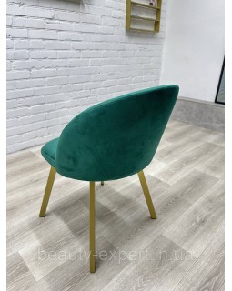 Стильный мягкий стульчик Urban Comfort с ножками Gold Удобное кресло для квартиры офиса или кафе КР-02gold_MR-foto8