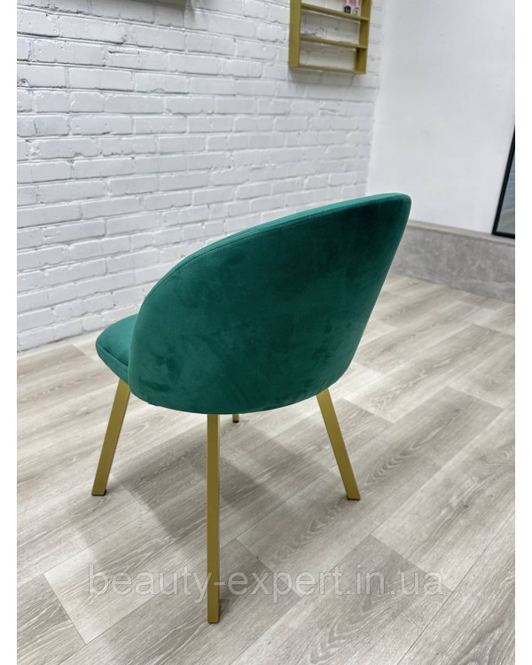 Стильный мягкий стульчик Urban Comfort с ножками Gold Удобное кресло для квартиры офиса или кафе КР-02gold_MR Стильный мягкий стульчик Urban Comfort с ножками Gold Удобное кресло для квартиры офиса или кафе КР-02gold_MR