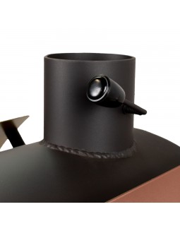 Опалювальна дров'яна піч DS Modern + мідний кожух-foto5