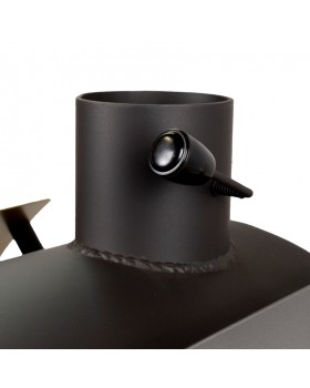 Печь дровяная отопительная DS Modern + серебряный кожух-foto6