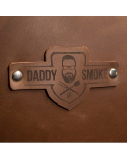 Крепкий кожаный фартук Daddy Smoke светло-коричневый для BBQ и кухни-foto7