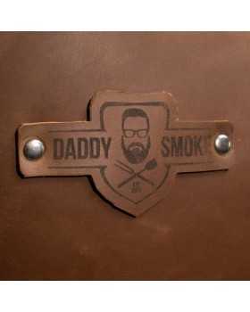 Крепкий кожаный фартук Daddy Smoke светло-коричневый для BBQ и кухни-foto7