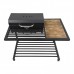 Cтаціонарний мангал-гриль зі столиком BBQ Desk Daddy Smoke на 12 шампурів