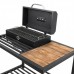 Cтаціонарний мангал-гриль зі столиком BBQ Desk Daddy Smoke на 12 шампурів