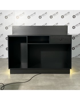 Стіл-рецепція для адміністратора ONYX ресепшн з графітовим дзеркалом та LED-підсвіткою VM433-foto4