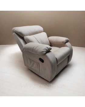 М’яке крісло-реклайнер поворотне на 360° Comfort-Magic Крісло для релаксу з гойданням-foto5