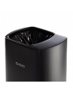 Корзина пластиковая черная для мусора Rixo Maggio WB312B для санузла и ванной комнаты-foto5