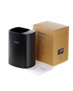 Корзина пластиковая черная для мусора Rixo Maggio WB312B для санузла и ванной комнаты-foto6