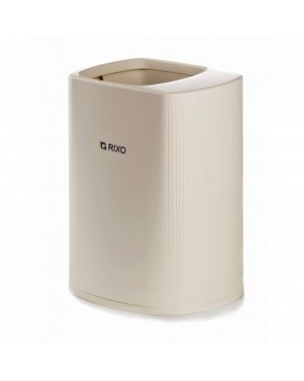 Пластиковий кошик для сміття 12 л Rixo Maggio WB312W білий для готелів і номерів