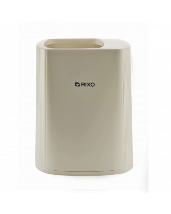 Пластиковий кошик для сміття 12 л Rixo Maggio WB312W білий для готелів і номерів