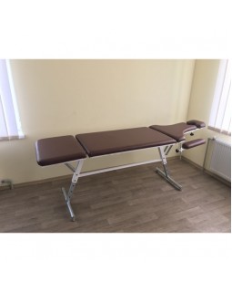 Медицинская кушетка СМ-УР с регулировкой высоты Профессиональный 3-секционный массажный стол-foto5