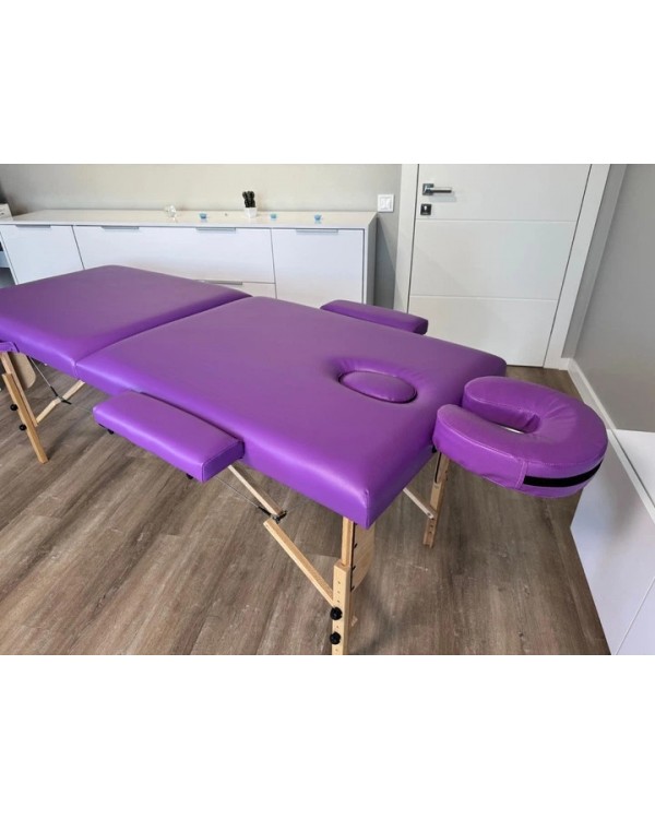 Складаний масажний стіл Relanto Purple Ш-70 см Переносна кушетка для масажу з отвором для обличчя Складаний масажний стіл Relanto Purple Ш-70 см Переносна кушетка для масажу з отвором для обличчя