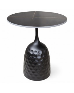 Комплект мебели Relax Black и Лола (современное кресло с отоманкой для релакса и круглый столик)-foto6