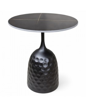 Комплект меблів Relax Black і Лола (сучасне крісло з отоманкою для релаксу та круглий столик)-foto6