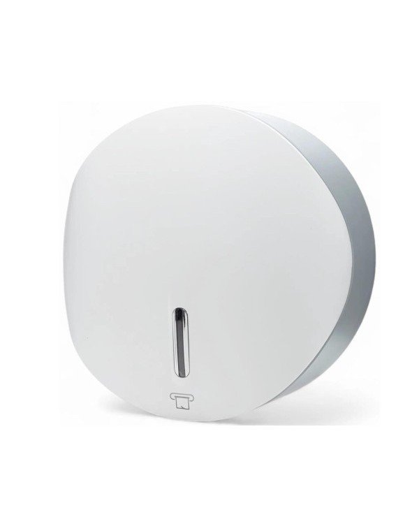 Настінний диспенсер для туалетного паперу Джамбо білий Interhasa HSD-E51019