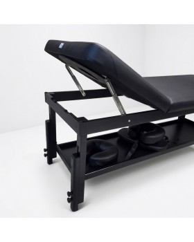 Масажна кушетка стаціонарна дерев’яна KP-16 BLACK Premium для салону краси Стіл для масажу-foto7