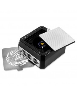 Вытяжка маникюрная профессиональная Microstop Base Black Настольный пылесборник для маникюра-foto3