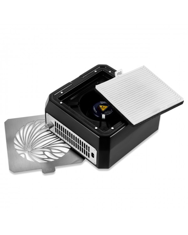 Вытяжка маникюрная профессиональная Microstop Base Black Настольный пылесборник для маникюра Вытяжка маникюрная профессиональная Microstop Base Black Настольный пылесборник для маникюра