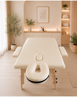 Стол для массажа портативный Ш-80 см Relanto Beige двухсекционная массажная кушетка Стол для массажа портативный Ш-80 см Relanto Beige двухсекционная массажная кушетка