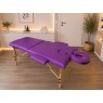 Складаний масажний стіл кушетка Ширина-80 см Relanto (2-секції) Purple