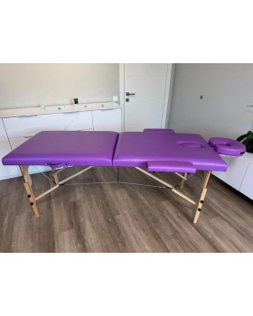 Складаний масажний стіл кушетка Ширина-80 см Relanto (2-секції) Purple-foto4
