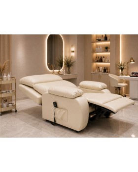 Реклайнер для салону краси Lux Comfort (2 електроприводи) з функцією кушетки для Double Service Реклайнер для салону краси Lux Comfort (2 електроприводи) з функцією кушетки для Double Service
