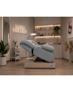 Професійне електричне крісло-реклайнер Duo ​​Liner180 з 2 моторами та функцією підйому для нарощування вій, татуажу, косметології
