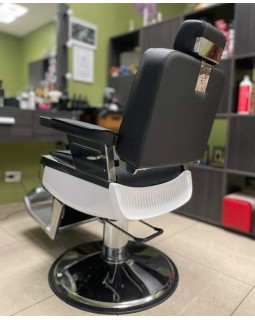 Чоловіче крісло для стрижки Barber Elegant перукарське крісло з підголовником-foto7