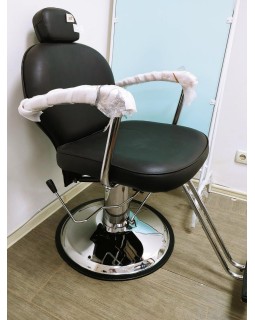 Парикмахерское Мужское кресло для стрижки BARBER B-0335 Кресла парикмахерские с подголовником для салона-foto4
