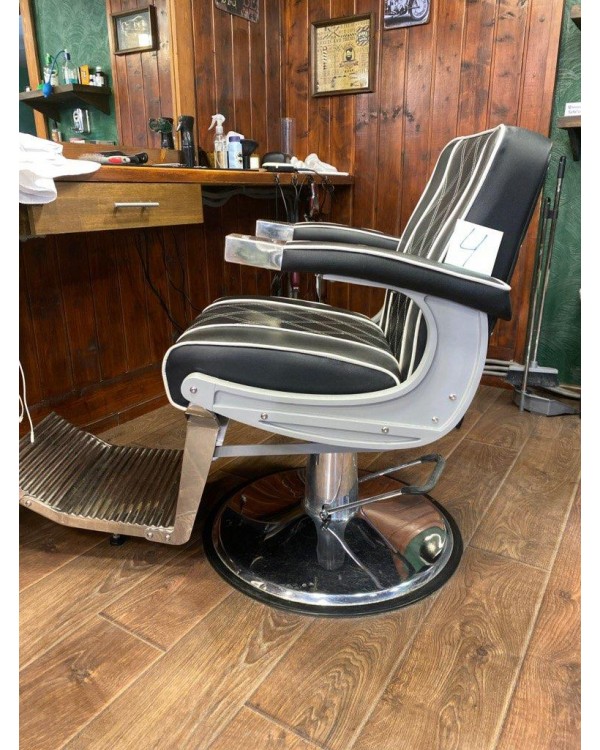 Barber крісло чоловіче в перукарню, з регульованою спинкою, підніжкою та підголівником: Valencia Lux Barber крісло чоловіче в перукарню, з регульованою спинкою, підніжкою та підголівником: Valencia Lux