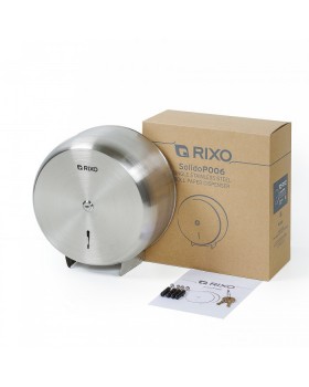 Диспенсер туалетной бумаги Rixo Solido P006 с ключом для туалетных комнат-foto6