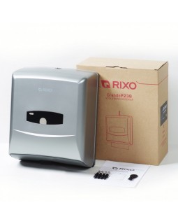 Гигиенический диспенсер бумажных полотенец Rixo Maggio P238S настенный серебряный цвет-foto7