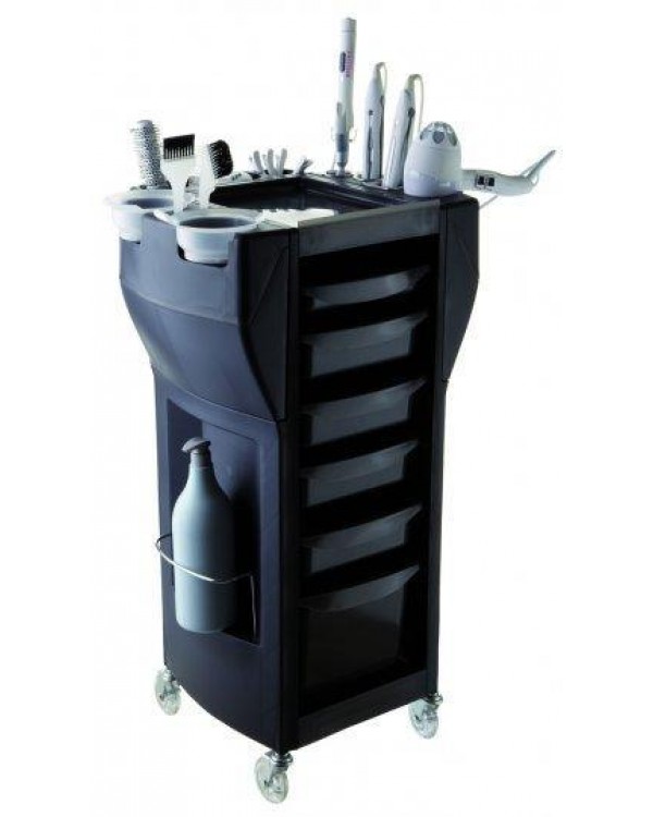 Парикмахерская тележка черного цвета UP GRADE MIX BLACK (Италия) Парикмахерская тележка черного цвета UP GRADE MIX BLACK (Италия)