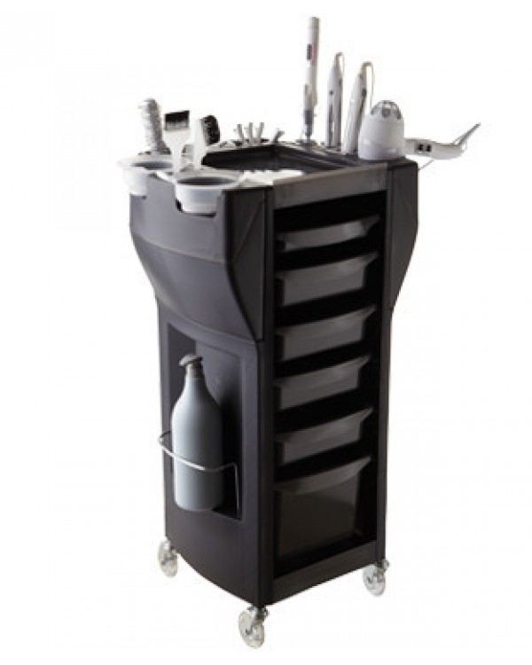 Парикмахерская тележка черного цвета UP GRADE MIX BLACK (Италия) Парикмахерская тележка черного цвета UP GRADE MIX BLACK (Италия)