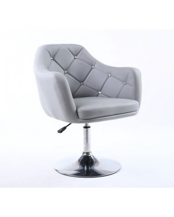 Крісло перукарське, крісла для клієнтів НС 830N кругла дискова, Сірий Крісло перукарське, крісла для клієнтів НС 830N кругла дискова, Сірий