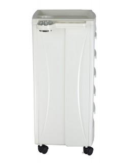 Парикмахерская тележка, тележка для инструментов парикмахера Pomocnik CAPRI White-foto4