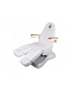Кушетка педикюрно-косметологічна електрична DM-273Е-5 white педикюрне електро-крісло для педикюру