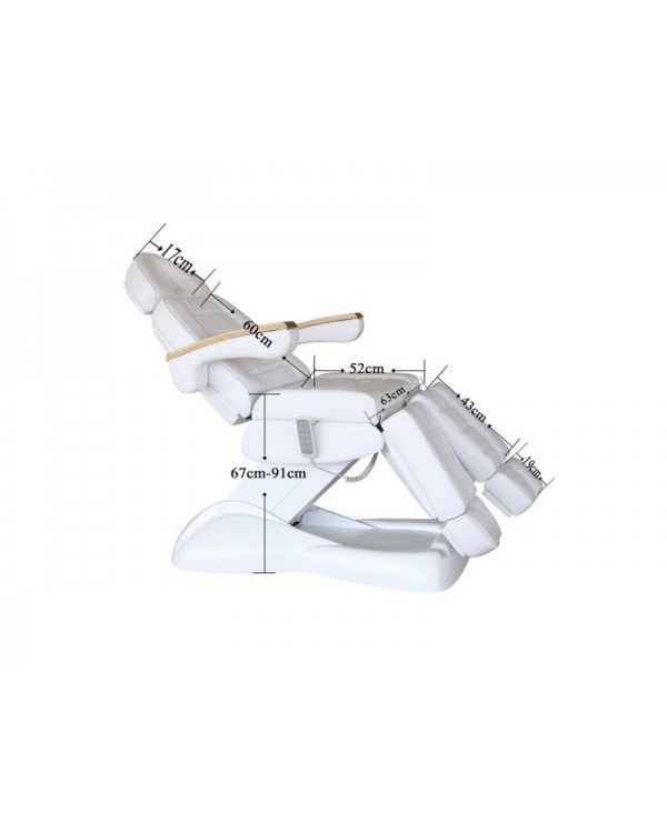 Кушетка педикюрно-косметологічна електрична DM-273Е-5 white педикюрне електро-крісло для педикюру Кушетка педикюрно-косметологічна електрична DM-273Е-5 white педикюрне електро-крісло для педикюру