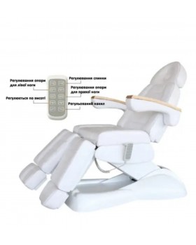 Кушетка педикюрно-косметологічна електрична DM-273Е-5 white педикюрне електро-крісло для педикюру-foto6