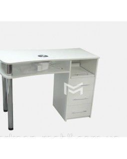 Стол маникюрный М129 с нишей и тумбой-foto4