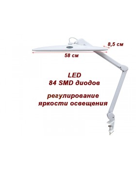 Рабочая лампа, настольная лампа для маникюра яркая мод. 8015 LED-U, регулировка яркости-foto5