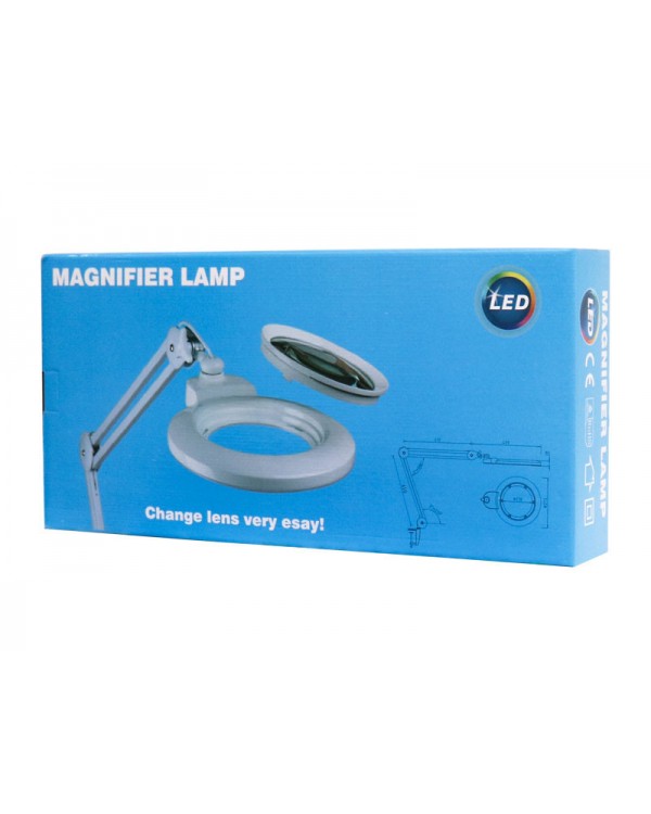 Косметологическая Лампа-лупа мод. 9006-D LED (3D / 5D) с регулировкой яркости света 5D (диоптрии) Косметологическая Лампа-лупа мод. 9006-D LED (3D / 5D) с регулировкой яркости света 5D (диоптрии)