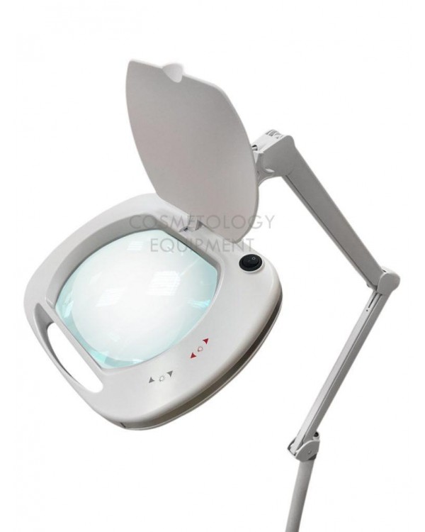 Косметологическая лампа лупа 6030 LED 3D с 2 регулировками яркости(Белый Холодный и Теплый Свет)