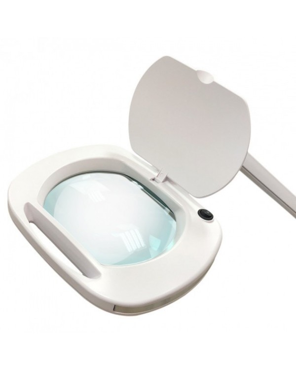 Лампа для косметолога на струбцине с LED подсветкой (холодный свет) 6030 Led (3 диоптрии 12W) для косметологии